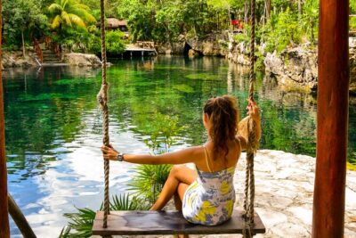 Tulum Akumal Snorkel Tour and 4 Cenotes Small Group All Fees Incl