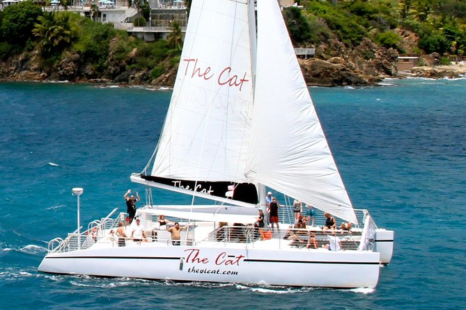 Turtle Cove Catamaran Snorkel and Sail at Little Buck Island STT - Sailing from Frenchman’s Cove at 1 p.m.