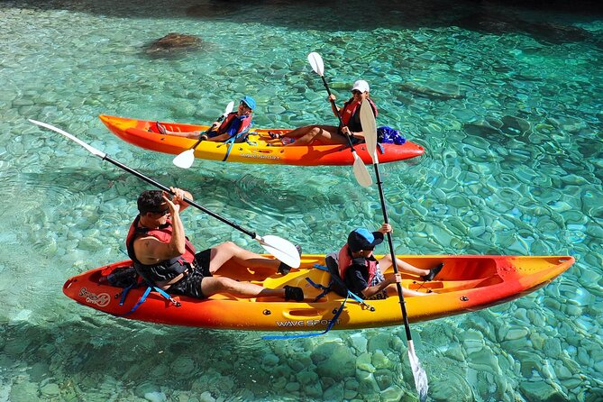 Uncharted Caves & Snorkelling Heaven: Cala Granadella Kayak Tour - Getting on the water with Siesta Advisor