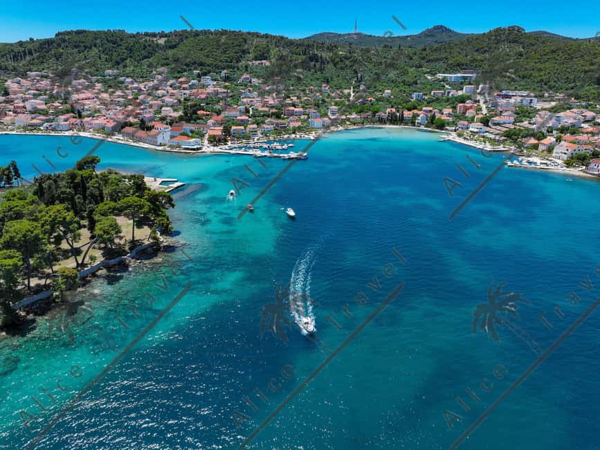 Zadar: 3 Island Speedboat Tour with Wine and Snorkeling - Preko: your longest stop and most choice