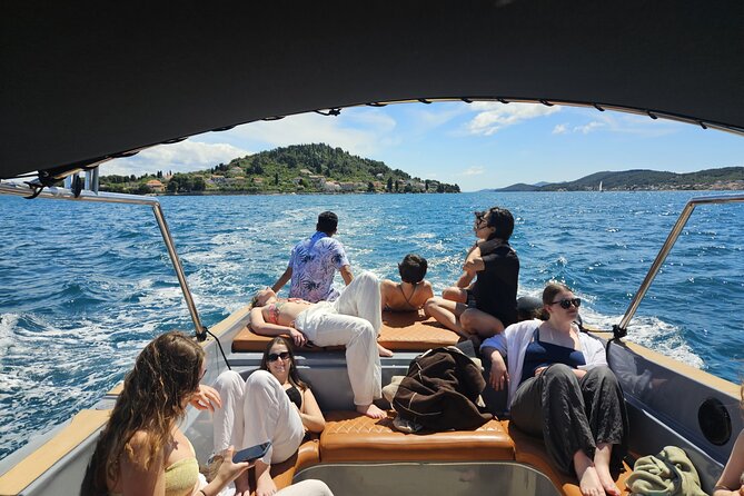 Zadar: 3 Islands Luxury Boat Tour with Aperol Spritz & Snorkeling - Leaving Foša Harbor with Zadar Behind You